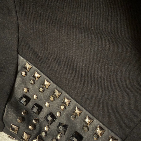 Black Studded Embellished sweatshirt - Picture 5 of 5